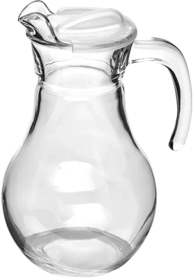 KALAM.KZ - Кувшин прозрачное стекло с крышкой 1л D=81,H=213,L=130мм Бистро