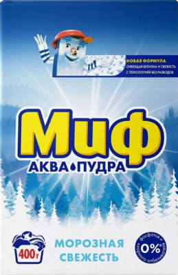 Порошок, Миф 400гр, для стирки, автомат в коробке