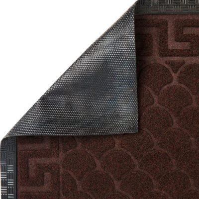 KALAM.KZ - Коврик 40*60 коричневый Lenzo полиэфир/резина