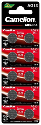 Батарейка AG13 (блистер-10шт) Camelion