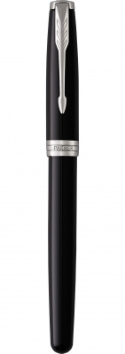 KALAM.KZ - Ручка перьевая Parker Sonnet Black Lacquer CT, 1,0 мм М, синяя 1931500