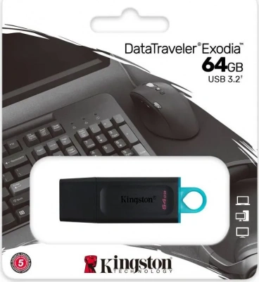 KALAM.KZ - USB Флеш 64GB 3.2 Kingston DTX/64GB