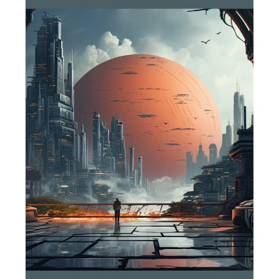 Тетрадь 48л, А5, клетка, скрепка, галактика, Эксмо