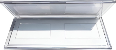 KALAM.KZ - Указатель настольный, горизонтальный, 100x220мм, двухсторонний, прозрачный Kejea