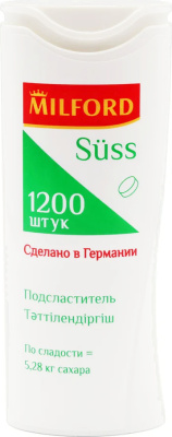 Сахарозаменитель Milford Suss 1200 таблеток