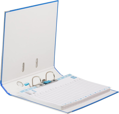 KALAM.KZ - Регистратор A4, 50мм, PVC/Paper, синий Hamelin