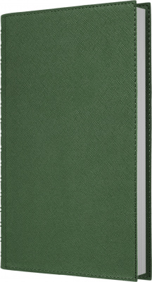 Ежедневник А5, недатир, 152л, иск.кожа, Today, евроспираль, карман для ручки, зеленый, клетка Эксмо