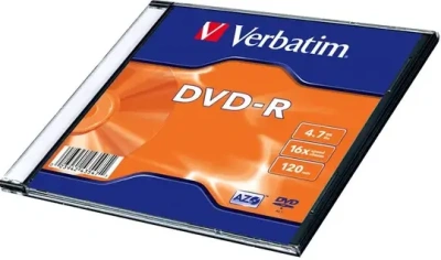 Диск DVD-R  Verbatim 16 x 4.7GB 1 штука в упаковке Диск DVD-R  Verbatim 16 x 4.7GB 1 штука в упаковке