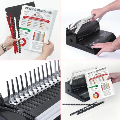 KALAM.KZ - Пружина для переплета, 8мм, 1-40л, пластиковая, черная Brauberg купить KALAM.KZ - Пружина для переплета, 8мм, 1-40л, пластиковая, черная Brauberg