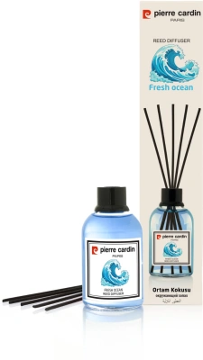 Освежитель-Аромадиффузор 110мл, Pierre Cardin с эфирными маслами с палочками, "Океан"