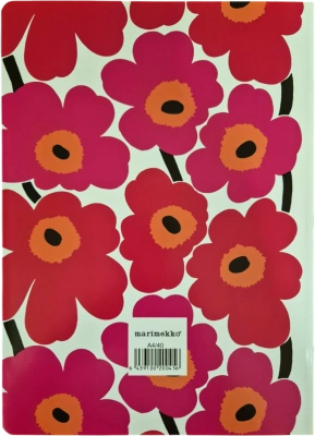 Тетрадь 40л, А4, клетка, скрепка, мягкая обложка, Marimekko