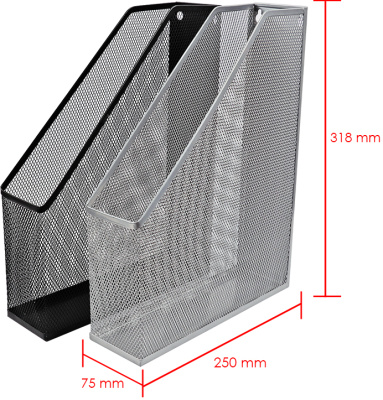 KALAM.KZ - Лоток вертикальный А4, сетчатый, черный Foska