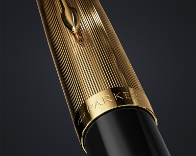 KALAM.KZ - Ручка шариковая Parker 51 Deluxe Black GT, 1,0 мм М, черная 2123513