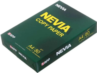 Бумага белая NEVIA  A4, 80гр, 500л, CIE 146, класс B