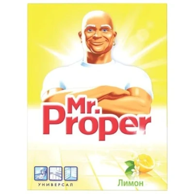 Порошок, средство чистящее 400гр, без отбеливателя с лимоном Mr.Proper 