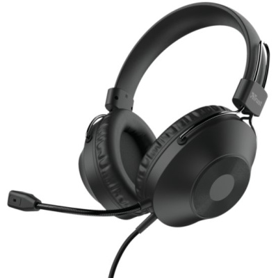 Гарнитура проводная Trust ZARU USB черный