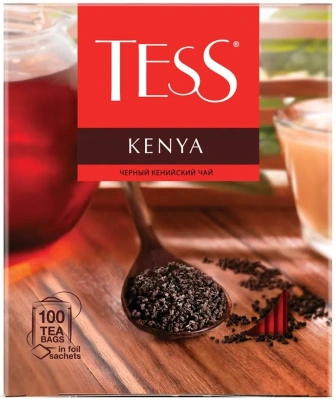 Чай черный, 100 пакетиков Tess Kenya black tea,(2*100*9)
