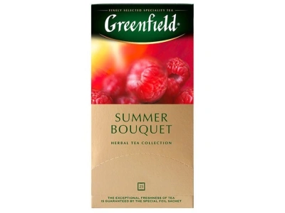 Чай травяной, 25 пакетиков Greenfield Summer Bouquet фруктово-ягодный