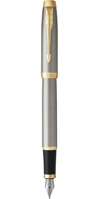 KALAM.KZ - Ручка перьевая Parker IM Premium Warm Silver GT, 0,8 мм F, синяя 1931649