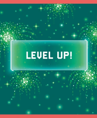 Тетрадь 48л, А5, скрепка, клетка, "Level up!", Эксмо