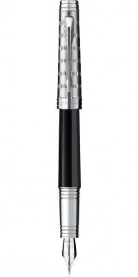 Ручка перьевая Parker Premier Custom Tartan ST, 0,8 мм F, черная S0887890