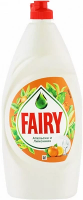 Средство для мытья посуды 900мл, "Fairy" Апельсин и Лимонник