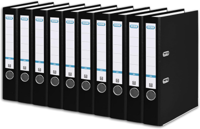 KALAM.KZ - Регистратор A4, 50мм, PVC/Paper, черный Elba