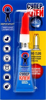 Клей супер 3гр Еврогарант гель
