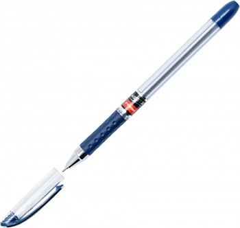 KALAM.KZ - Ручка шариковая, 0.7мм, синяя, корпус прозрачный Cello "Uni-Max Maxflow"
