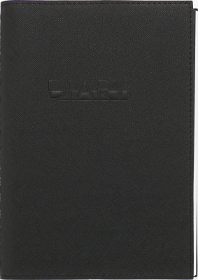 Ежедневник А5, недатир, 192л, иск.кожа, Today, евроспираль, клетка, карман для ручки, черный, Эксмо