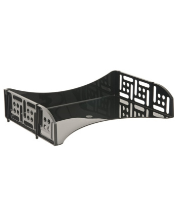 Лоток горизонтальный с широкой загрузкой, А4, черный, Стамм Филд