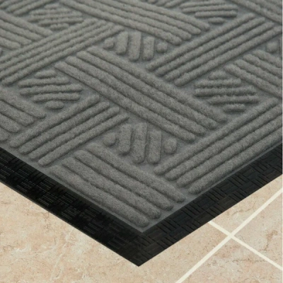 KALAM.KZ - Коврик 40*60 серый Lenzo полиэфир/резина