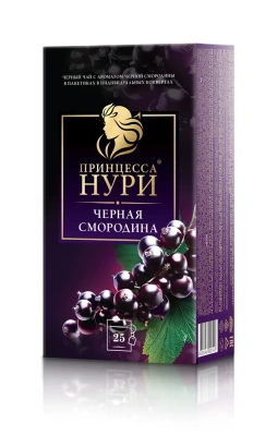 KALAM.KZ - Чай черный, 25 пакетиков Принцесса Нури "Черная смородина"