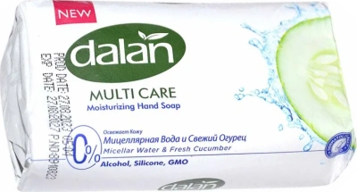 Мыло туалетное 150гр, Мицеллярная вода и свежий огурец, "Dalan" 