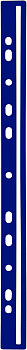 KALAM.KZ - Скрепкошина перфорированная А4, 6мм, 60листов, пластик, синяя Donau