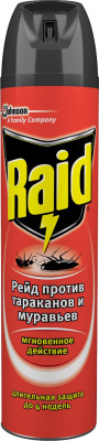 Средство аэрозоль 300мл от насекомых Raid CIK