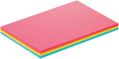 Бумага цветная A4, 80гр, 100л, 5цветов, интенсив,  Brauberg