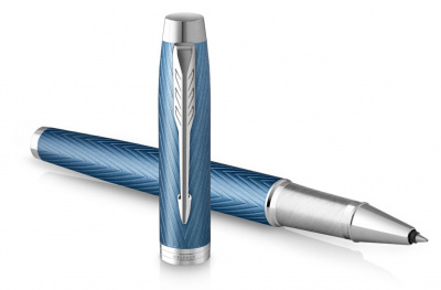 KALAM.KZ - Ручка роллерная Parker IM Premium T318 Blue Grey CT, 0,5 мм F, черная 2143648