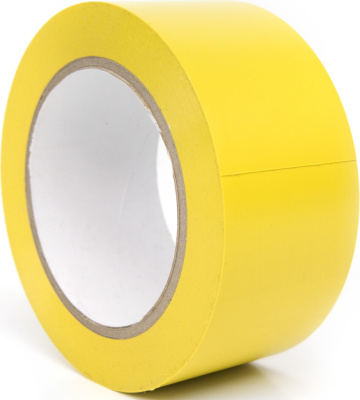 Лента клейкая 48ммx100м, упаковочная, желтая 45 мкр.(INT)