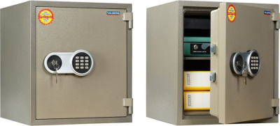 KALAM.KZ - Сейф FRS-51 EL с лотком, с электронным и ключевым замками. огнестойкий на колёсах