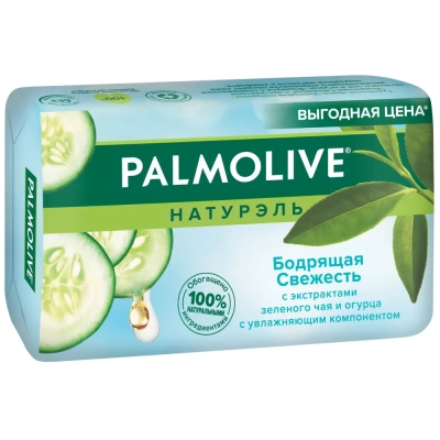 Мыло туалетное 70гр *5шт Зеленый чай и Огурец, мультипак, "Palmolive Натурэль"