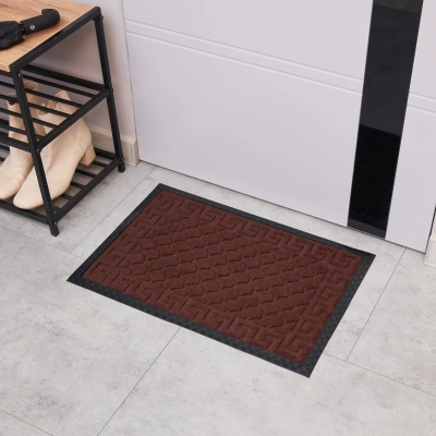 KALAM.KZ - Коврик 40*60 ярко-коричневый Lenzo полиэфир/резина