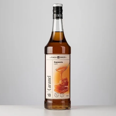 KALAM.KZ - Сироп Карамель, Pinch&Drop, стекло, 1л., D=85, H=330мм
