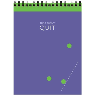 Блокнот 80л, А5 на спирали, тв.обл, BG "Bright light"