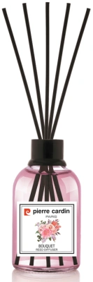 Освежитель-Аромадиффузор 110мл, Pierre Cardin с эфирными маслами с палочками, "Цветочный букет"