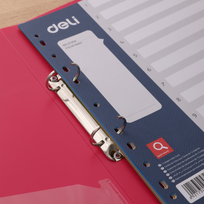 KALAM.KZ - Разделитель 1-12, А4, 12л, пластик, цветной с цыфрами Deli 