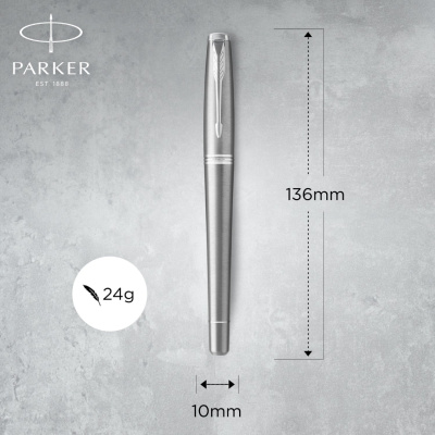 KALAM.KZ - Ручка перьевая Parker Urban Core Metro Metallic CT, 0,8 мм F, синяя 1931597