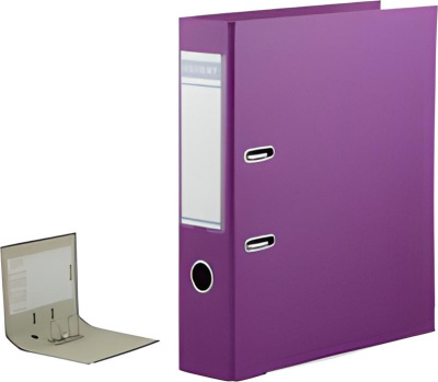 KALAM.KZ - Регистратор А4, 50мм, PVC/Paper, фиолетовый Kuvert