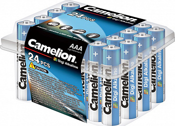 KALAM.KZ - Батарейка AAA,1.5V, Digi Alkaline (Пластиковый кейс  24шт) Camelion