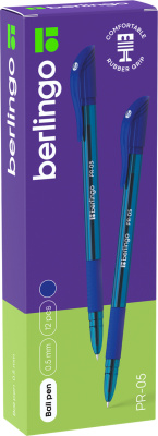 KALAM.KZ - Ручка шариковая, 0.5мм, синяя, Berlingo "PR-05"